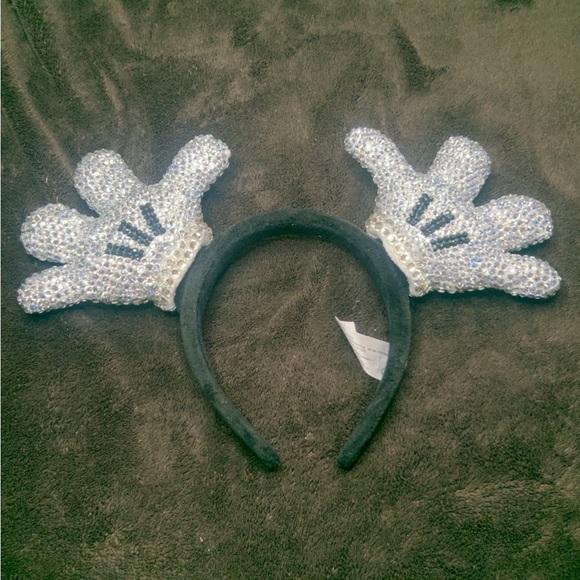 Sparkling Disney Mickey Hands Rhinestone Headband Gloves